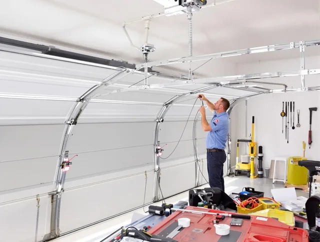 Garage door cable repair service by Fountain Garage Door Repair in Fountain