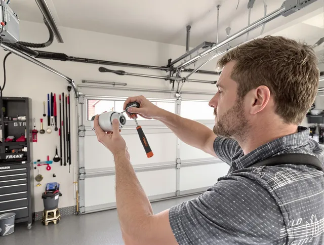 Garage door opener repair service by Fountain Garage Door Repair in Fountain