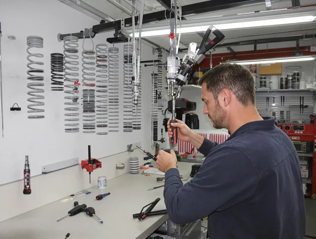 Fountain Garage Door Repair safety certified technician performing precision spring replacement in Fountain